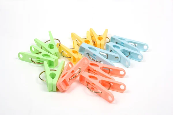 Color clothes-pegs — Stock Photo, Image