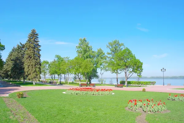 View on quay of river Volga — Stock Photo, Image