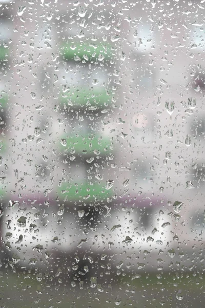 Краплі води на вікно — стокове фото