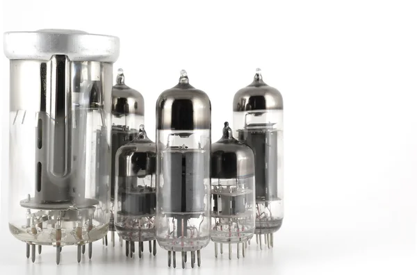 Glass vacuum radio tubes — Stock Photo, Image