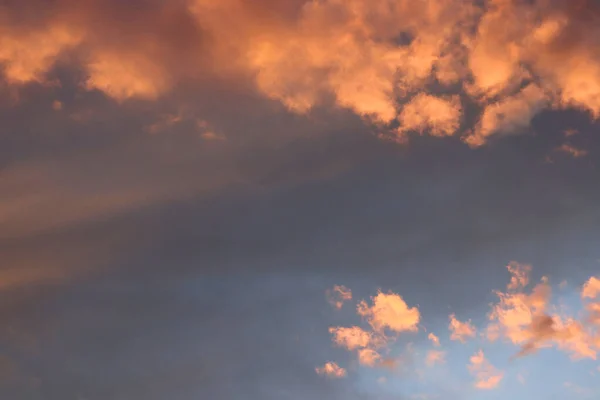 Gyönyörű Esti Égbolt Felhőkkel Levegő Természet — Stock Fotó