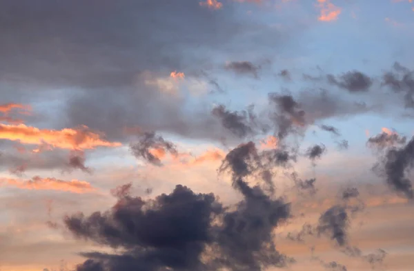 Hermoso Cielo Nocturno Con Nubes Naturaleza Del Aire — Foto de Stock