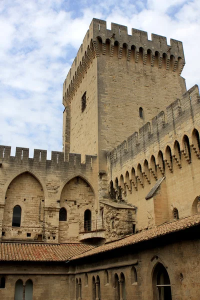 Pauselijke Paleis, avignon, Frankrijk — Stockfoto