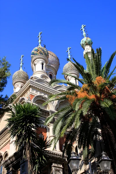 Pravoslavná církev, san remo — Stock fotografie