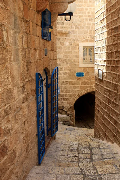 Gatan i jaffa, israel Stockbild