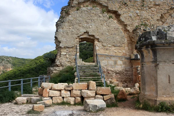 Monfort slottsruiner, israel — Stockfoto