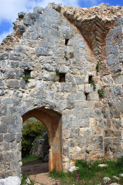 Ruins of Monfort castle, Israel — Stock Photo, Image