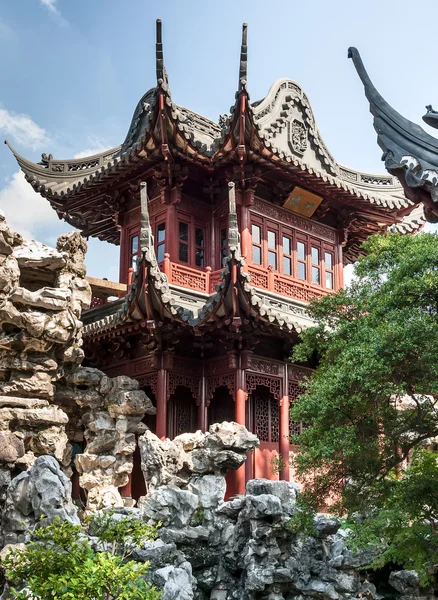 Традиционный китайский монастырь — стоковое фото