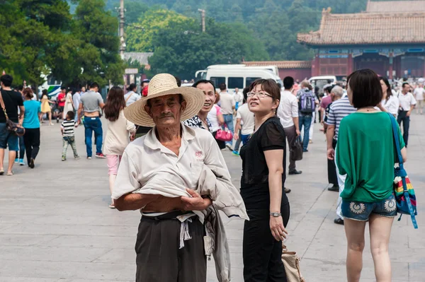 一位老人在皇帝的花园 — 图库照片