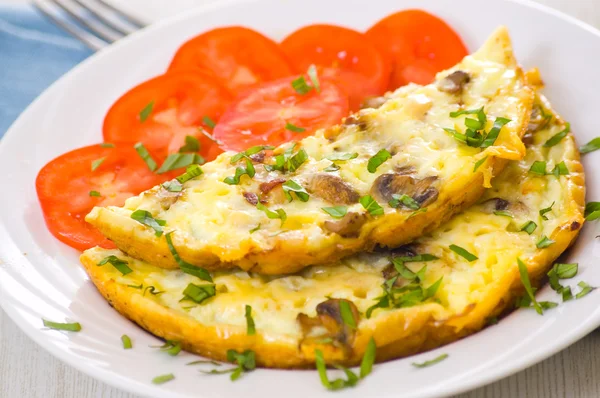mantarlı omlet