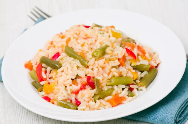 Rýže se zeleninou — Stock fotografie