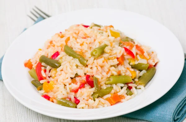 Rice with vegetables — Stock Photo, Image