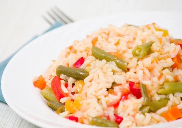 Rice with vegetables — Stock Photo, Image