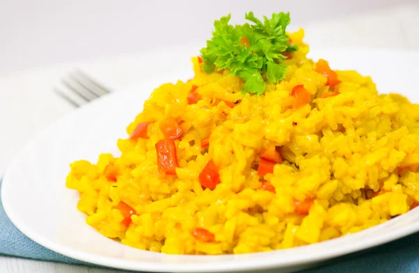 Arroz de caril — Fotografia de Stock