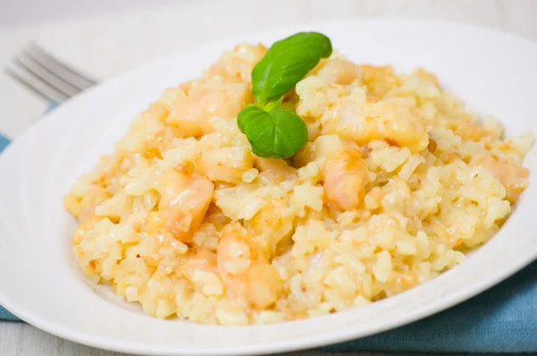 Risotto with fish — Stock Photo, Image
