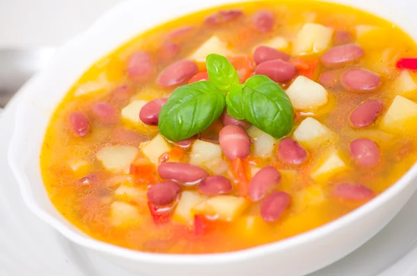 ベジタリアン赤豆のスープ — ストック写真