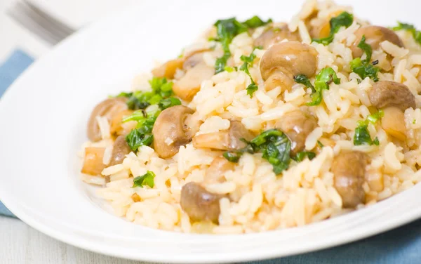 Risotto with mushrooms — Stock Photo, Image