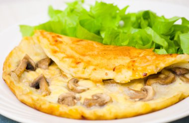 mantarlı omlet