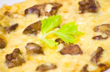 omlet tavuk karaciğerler ile