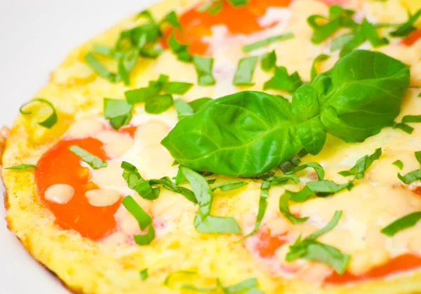 Omelete com tomates — Fotografia de Stock