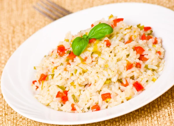 Rice with vegetables — Stock Photo, Image