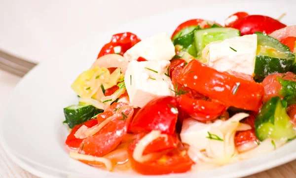 Fresh salad in plate — Stock Photo, Image