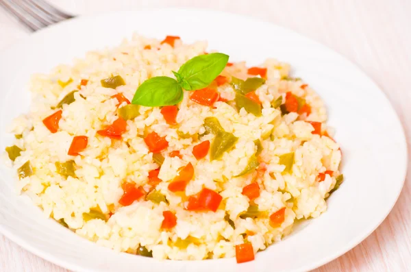 Rice with vegetables — Stock Photo, Image