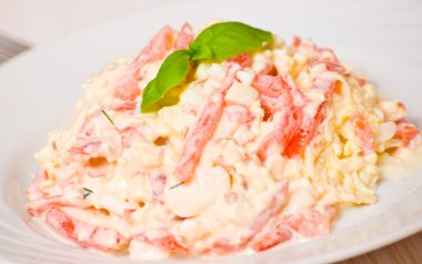 peynir, domates, yumurta salatası