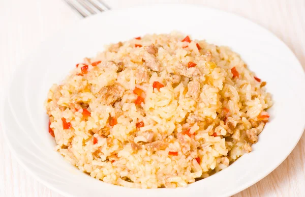 Rice with minced meat — Stock Photo, Image