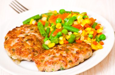 karışık sebzeli Burger