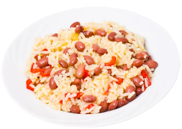 Arroz con judías rojas — Foto de Stock