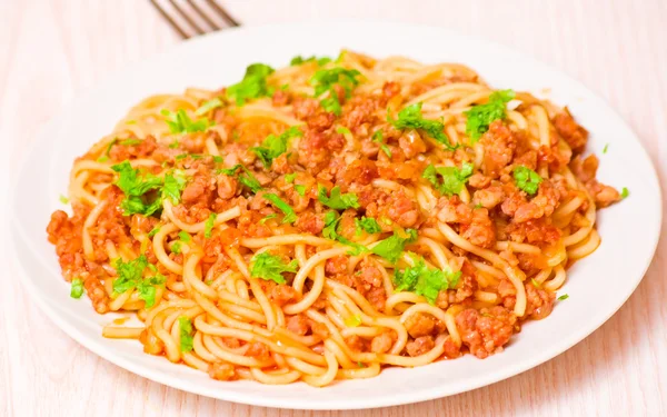 Spaghetti bolognais — Photo