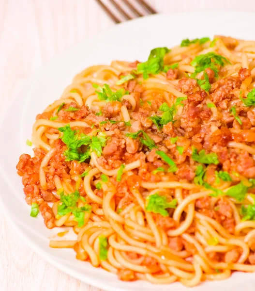 Spaghetti alla bolognese — Foto Stock