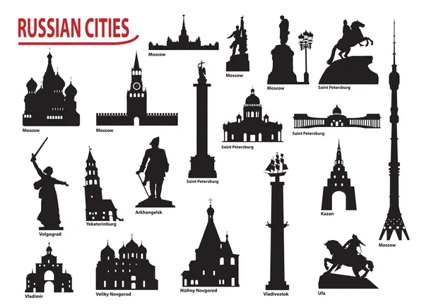 Символи міст руських — стоковий вектор