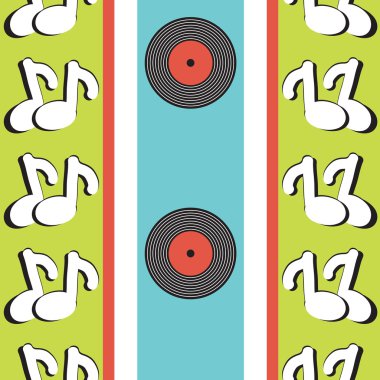 vinil kayıtları. renkli desen