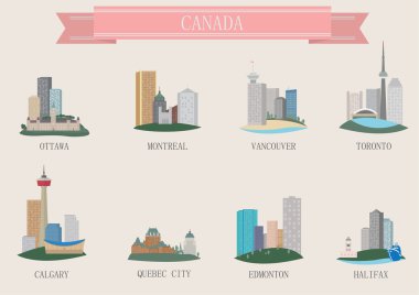 şehrin sembolü. Kanada