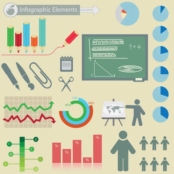 Elemente der Infografik. — Stockvektor