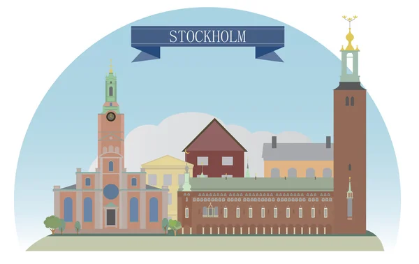 STOKKHOLM — Stok Vektör