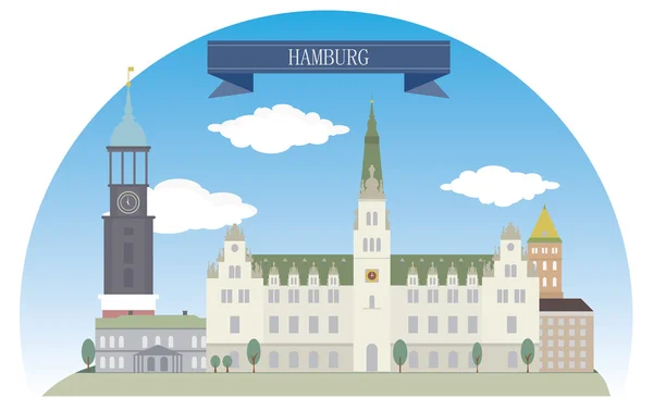 HAMBURGO — Vector de stock