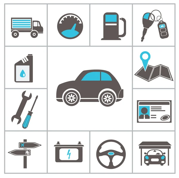 Iconos de auto — Stockvector