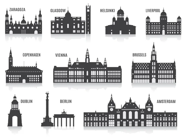 şehirlerin Silhouettes