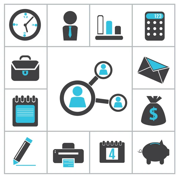 Buisness icons — Stock Vector