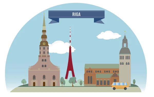 Riga. — Archivo Imágenes Vectoriales