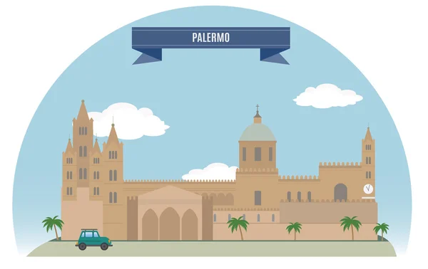 Palermo, Italy — Stock Vector