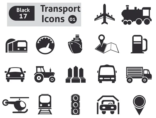 Transport icons — Stock Vector