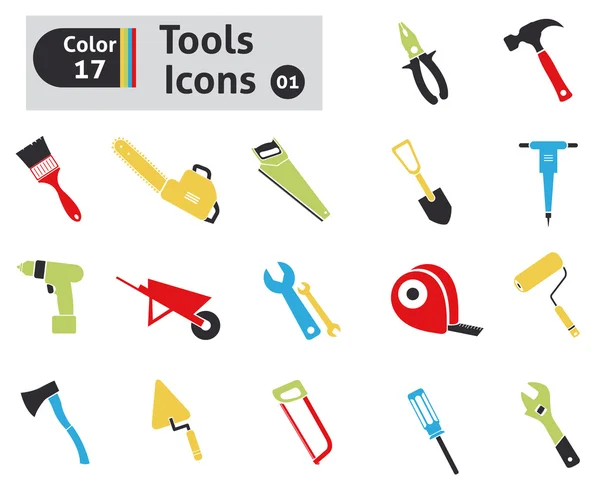 Tools icons — Stock Vector