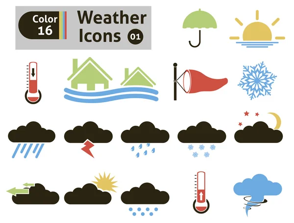 Icônes météo — Image vectorielle