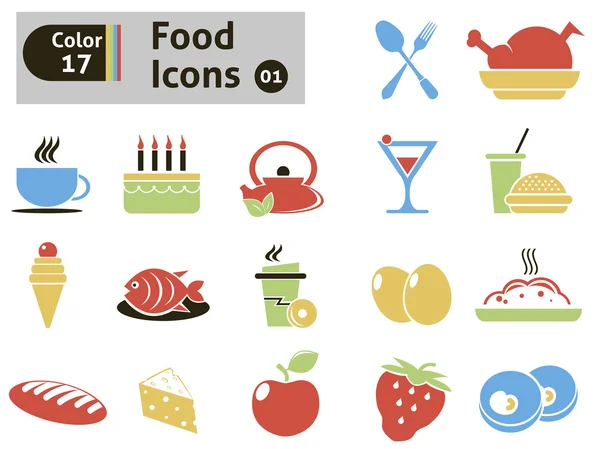 Food icons — Stock Vector