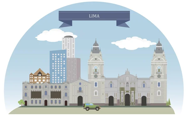 Lima, Perú — Vector de stock