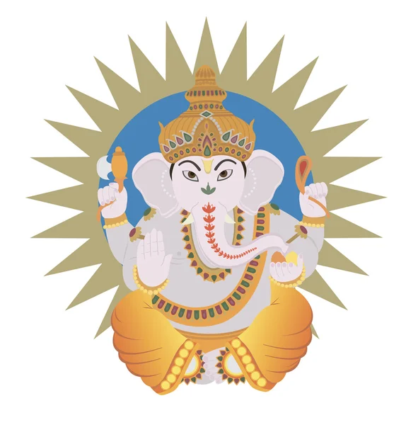 Ganesh indù — Vettoriale Stock